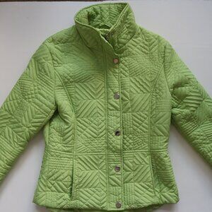 Green Quilted Texture Jacket